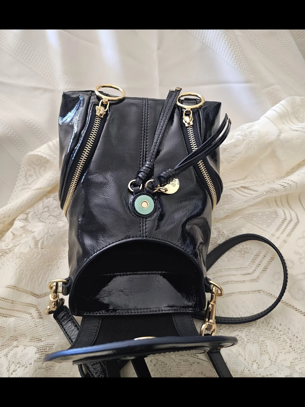 See By Chloe Patent Leather Backpack